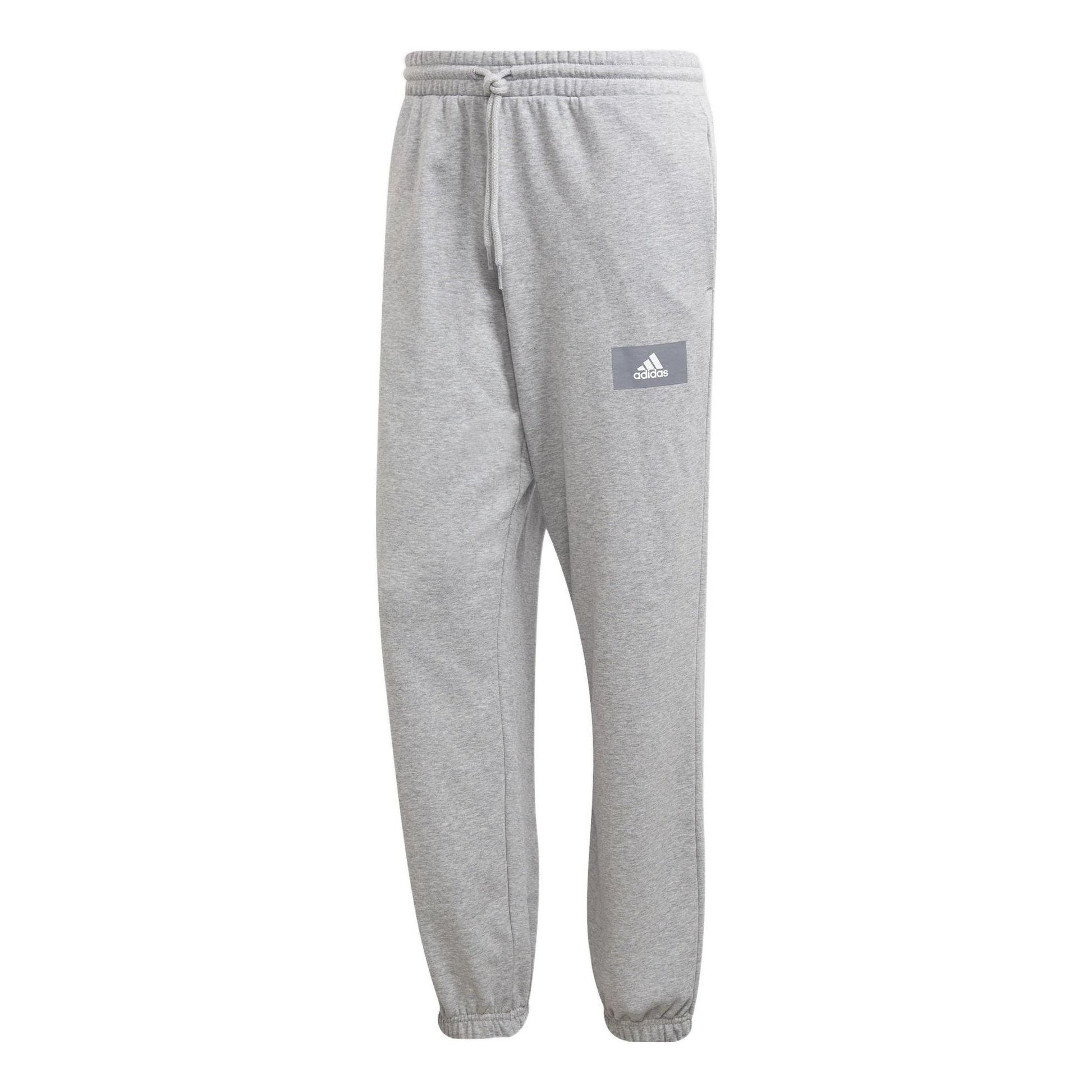 Men's adidas Fv Pt Solid Color Bundle Feet Casual Sports Pants/Trousers/Joggers Autumn Medium Hemp Grey HE4341