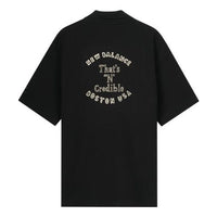 New Balance Casual Polo T-Shirt Asia Sizing 'Black White' 5FD26161-BK
