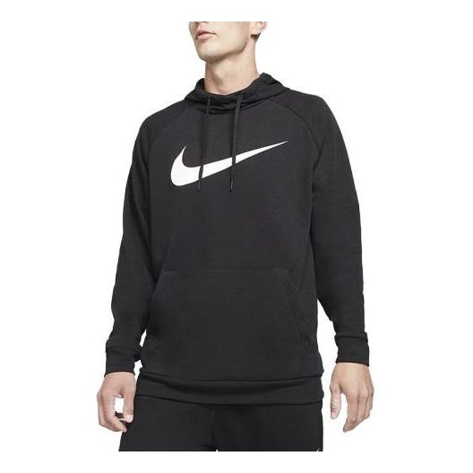 Nike Dry Graphic Logo Hoodie 'Black White' CZ2425-010