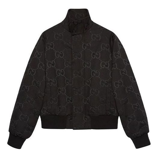 Gucci Jumbo GG Canvas Jacket 'Black' 694165-ZAIDI-1000