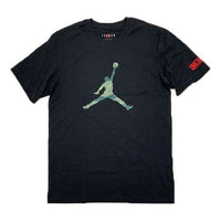 Air Jordan City Of Flight Flying Man Printing Short Sleeve Black AT9180-010