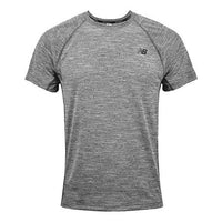 New Balance Men's New Balance Quick Dry Short Sleeve Gray AMT81095-HC