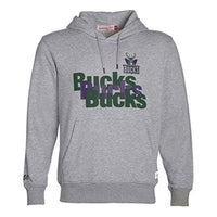 Mitchell & Ness Milwaukee Bucks Team hooded Sports Couple Style Gray MN16H16-MIL