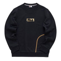 FILA FUSION Knit Round Neck Pullover Black T11M113203F-BK