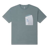 Converse Zip Pocket T-shirt Asia Sizing 'Ash Green' 10025872-A03