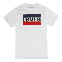 Men's Levis Alphabet Logo Printing Short Sleeve White T-Shirt 3LSP2928WH