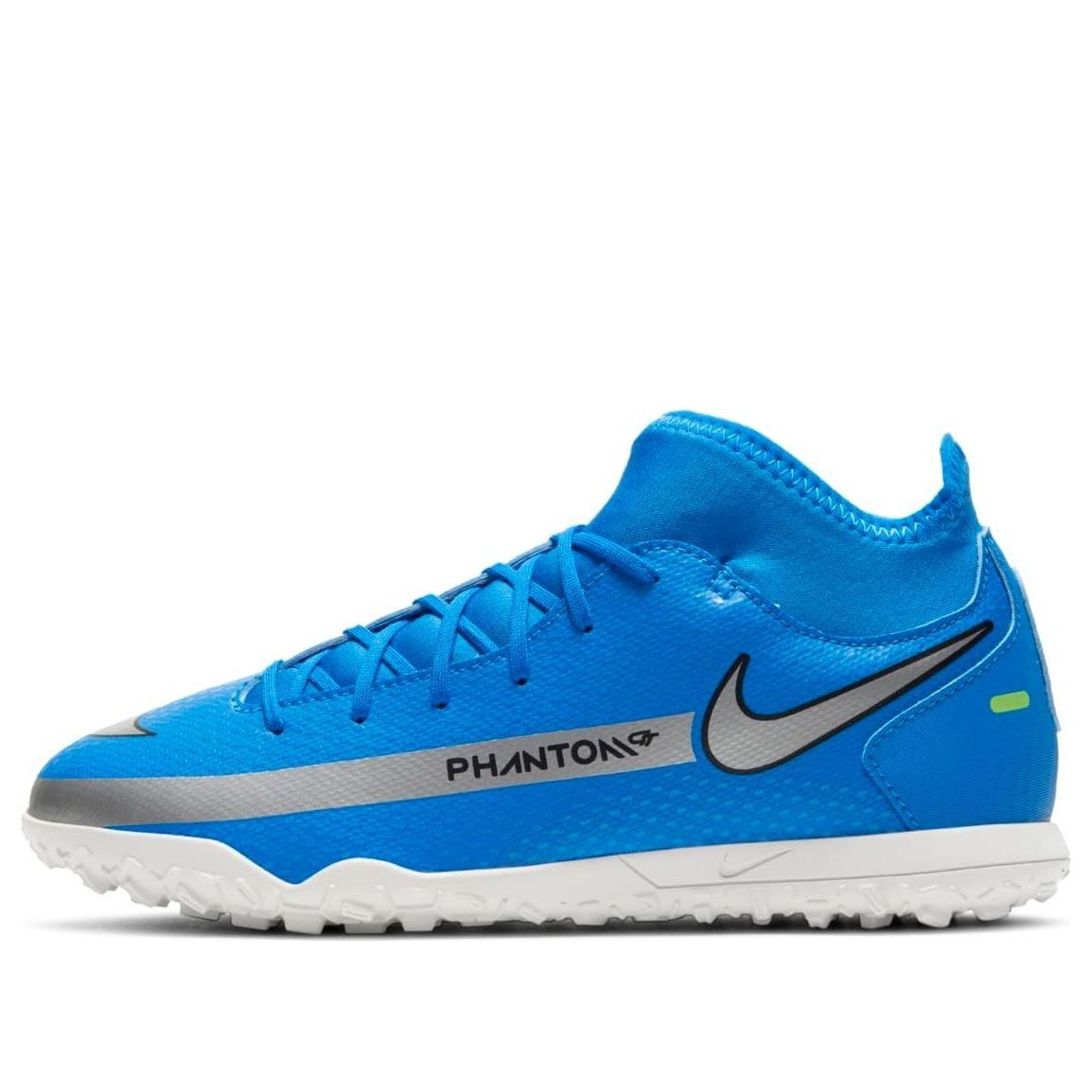 (GS) Nike Phantom GT Club DF TF 'Photo Blue Metallic Silver' CW6729-400