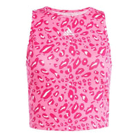 (WMNS) adidas Essentials Animal Print Crop Tank Asia Sizing 'Pink' IR9312