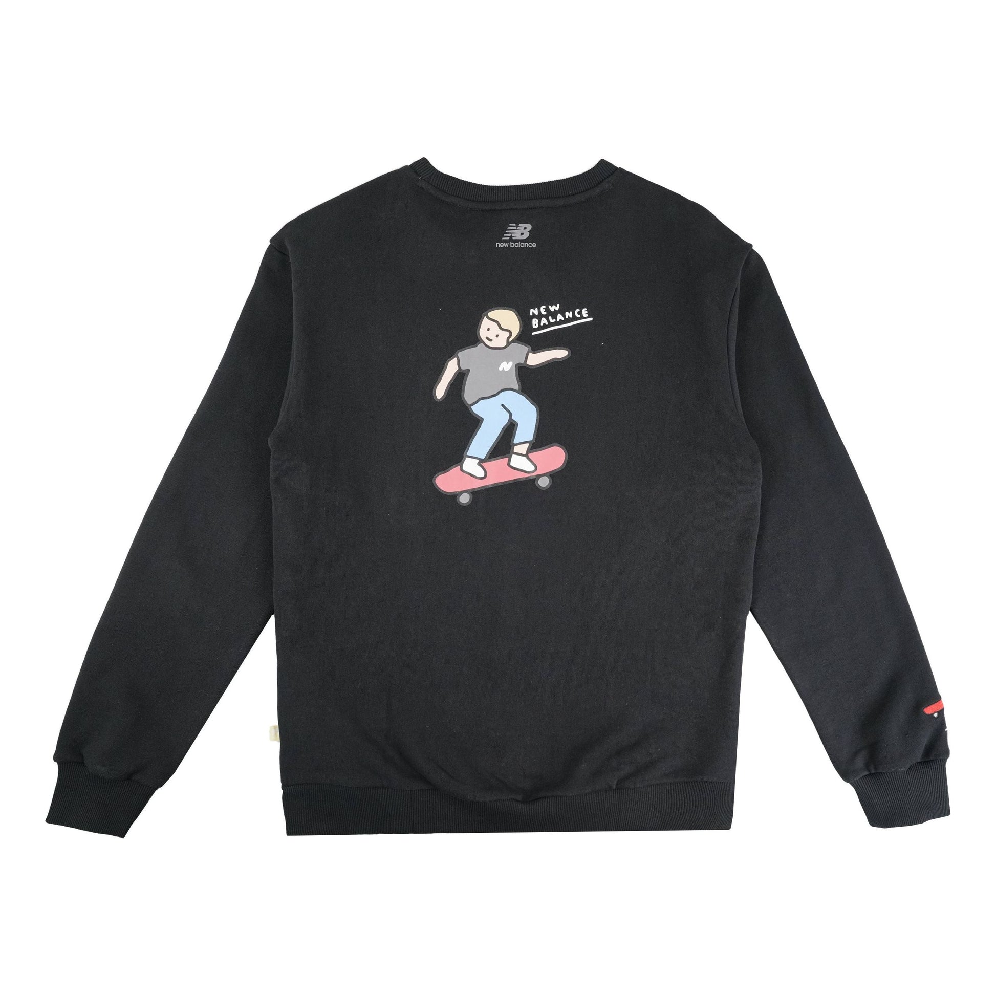 New Balance x DOE Printing Graphic Pullover Asia Sizing 'Black' NCA47111-BK