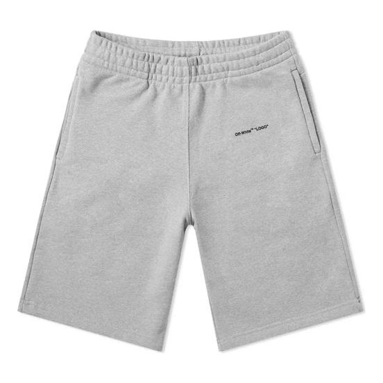 Off-White Basic Printing Small Logo Shorts Gray OMCI006S19D250220710