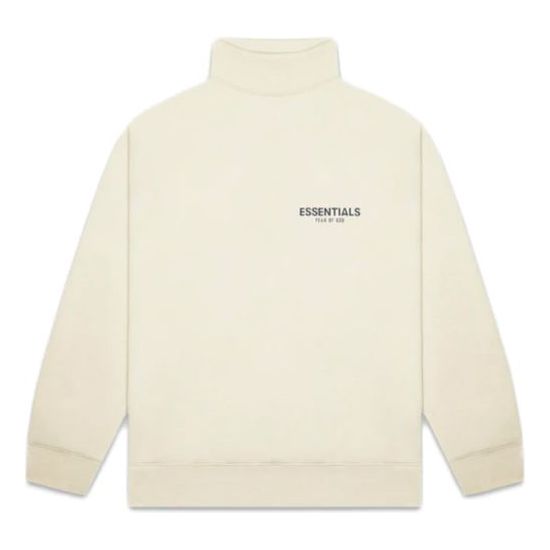 Fear of God Essentials SS20 Mock Neck Sweatshirt Buttercream FOG-SS20-272