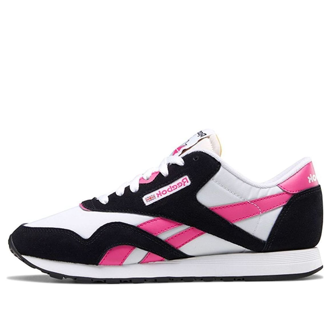 (WMNS) Reebok Classic Nylon 'Black White Pink' FY1072