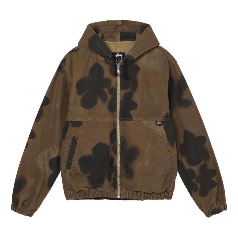 Stussy Floral Dye Work Jacket 'Brown' 115642