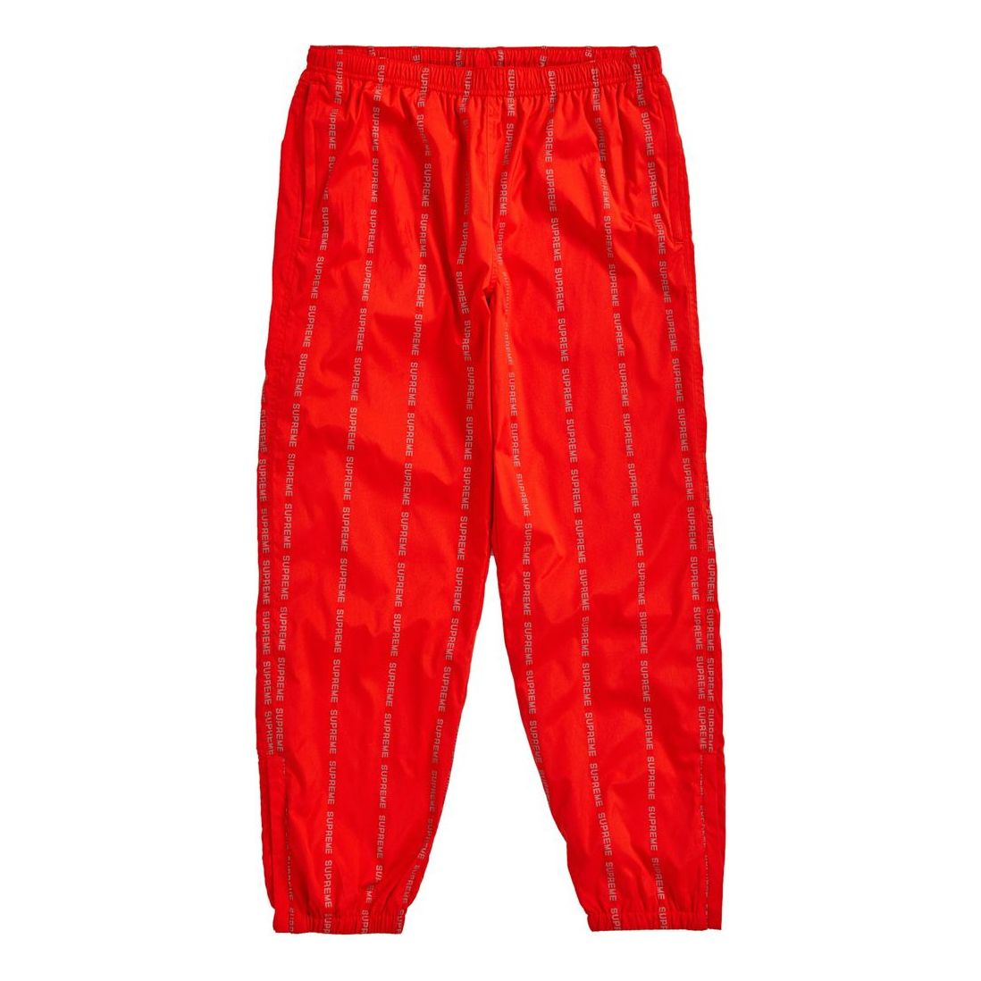 Supreme FW18 Reflective Text Track Pant Orange SUP-FW18-941