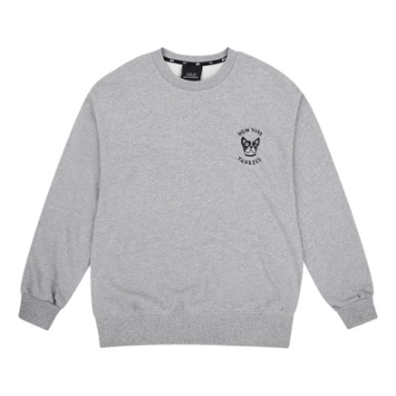 MLB Unisex NY Printing Round-neck Sweatshirt Gray 31MTC2941-50M