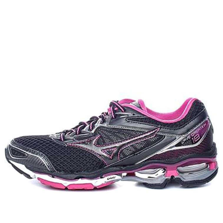 Mizuno Wave Creation 18 Low Tops Wear-resistant Black Purple J1GD160113