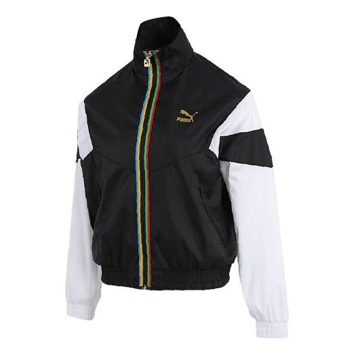 (WMNS) PUMA Woven Thin and light Sports Jacket Black 599065-01
