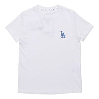 MLB Los Angeles Dodgers Basic Small Logo Short Sleeve Unisex White 31TS10031-07W