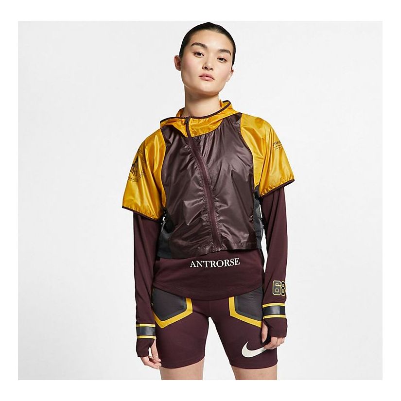 (WMNS) NikeLab Gyakusou W Transform Top 'Gold Dart Deep Burgundy Dk Smoke Grey' BQ3243-711
