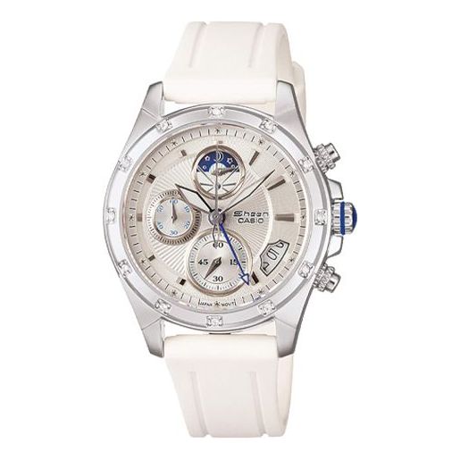 CASIO SHEEN Waterproof White Analog SHN-5506-7ADR