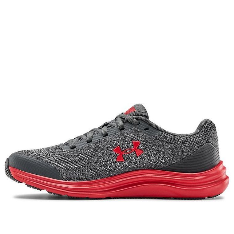 (GS) Under Armour Liquify Sneakers Grey/Red 3022875-100