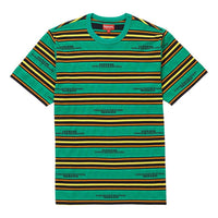 Supreme FW18 HQ Stripe S/S Top Green Round Neck Short Sleeve Unisex SUP-FW18-732