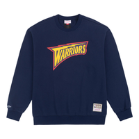 Mitchell & Ness x NBA Golden State Warriors Sweatshirt 'Navy Yellow' MNJYFWHD23092003-NAVY