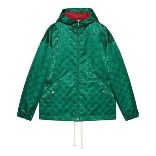 Gucci Water Repellent GG Canvas Jacket 'Green' 673617-ZAEBN-3239