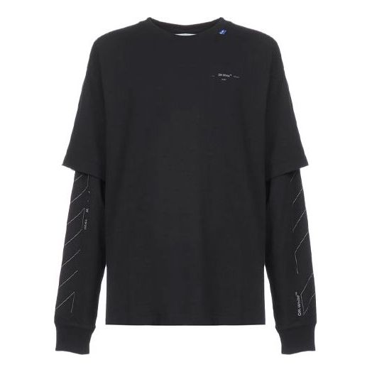 Off-White Arrow Printing Long Sleeves Version Black OMAB022E191850031091