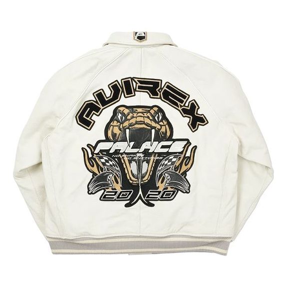 PALACE Embroidered Unisex White Jacket P19JK201