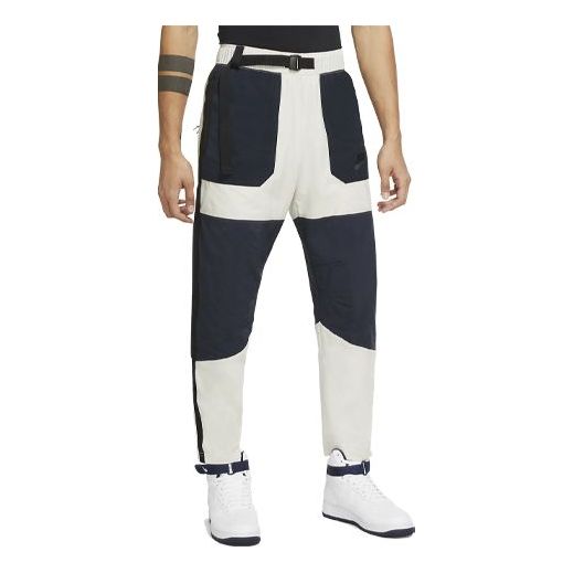 Nike Sportswear NSW Splicing Woven Casual Long Pants White CZ3303-072