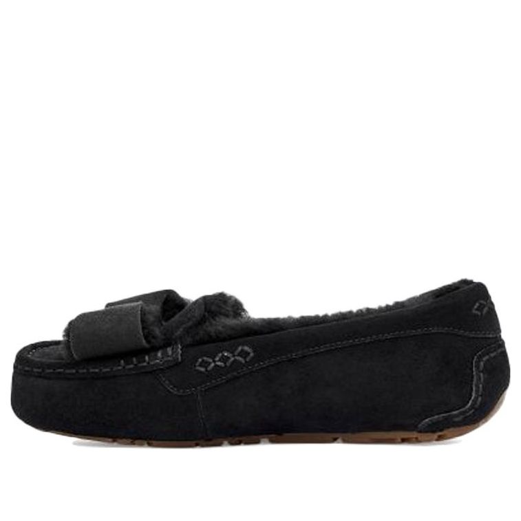 (WMNS) UGG Ansley Twinface Bow 'Black' 1118958-BLK