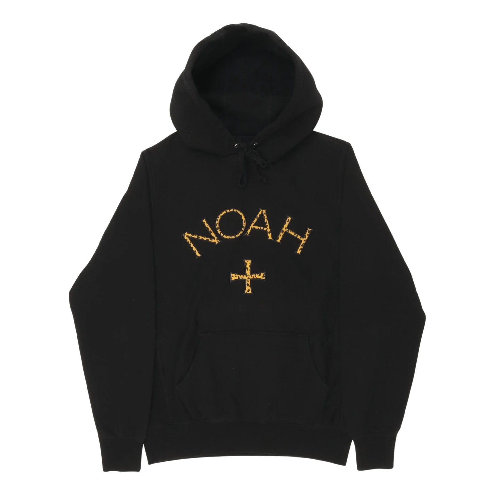 NOAH Cheetah Core Logo Hoodie 'Black' CHEETAHCORE1-BLACK