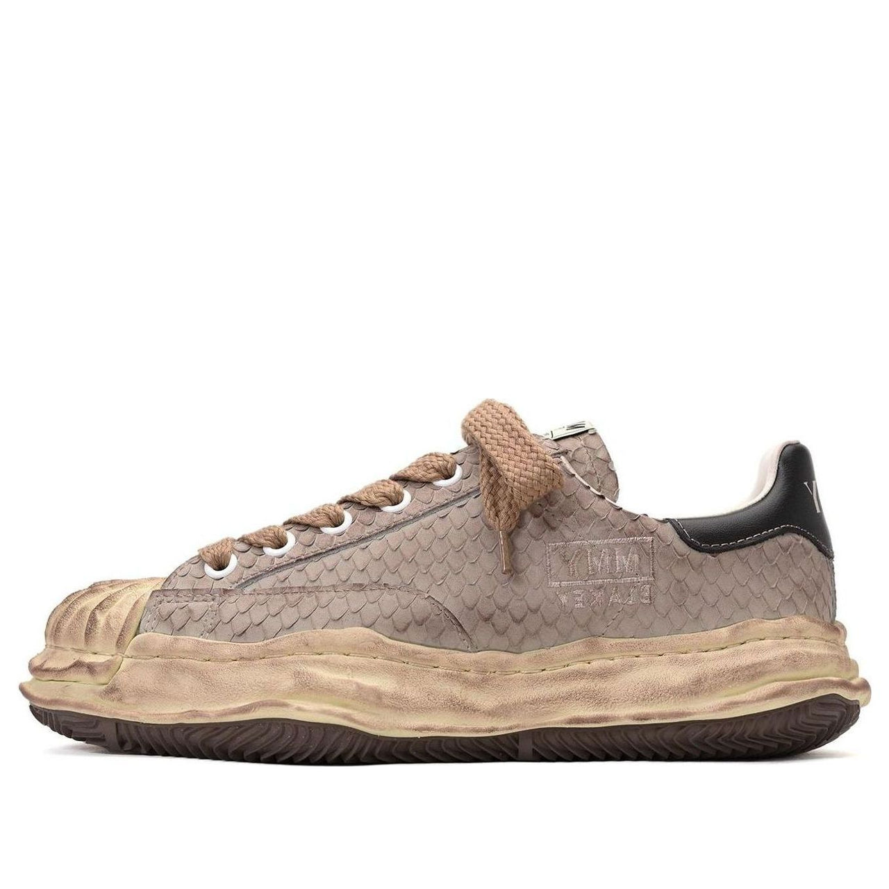 Maison MIHARA YASUHIRO Blakey OG Sole Distressed Leather Low 'Brown' A10FW713-BROWN