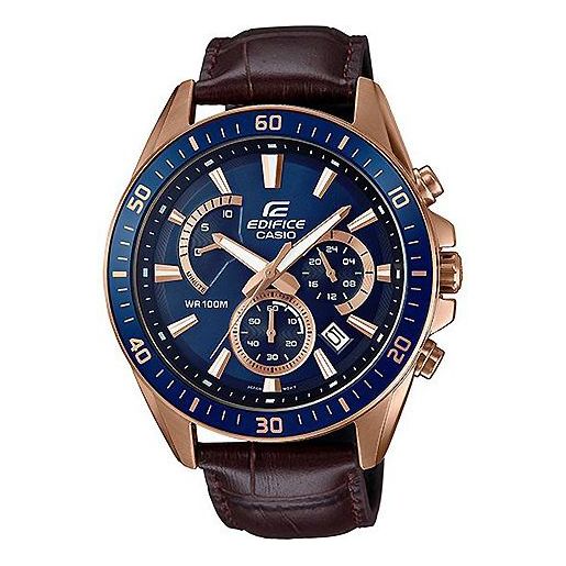 Casio Edifice Sheen Analog Watch 'Brown Royal Blue Gold' EFR-552GL-2A