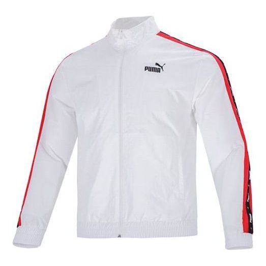 PUMA Blocking Tape Woven Jacket 'White' 536780-02