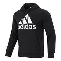 Men's adidas Bl Fl Hd Large Logo Kangaroo Pouch Black GK9220
