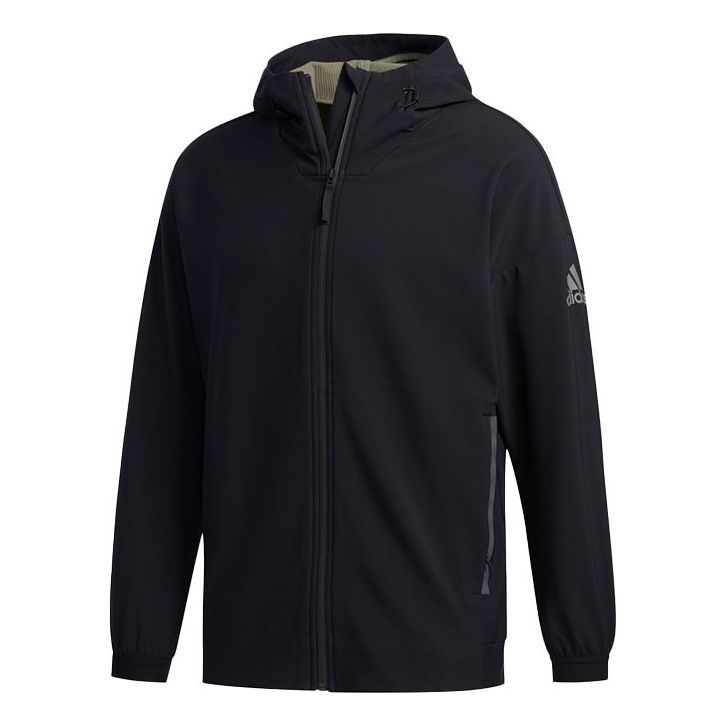 adidas SOFTSHELL JKT Zipper Hooded Jacket Black FM7522