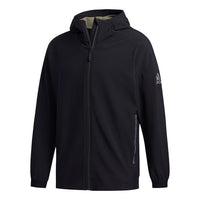 adidas SOFTSHELL JKT Zipper Hooded Jacket Black FM7522