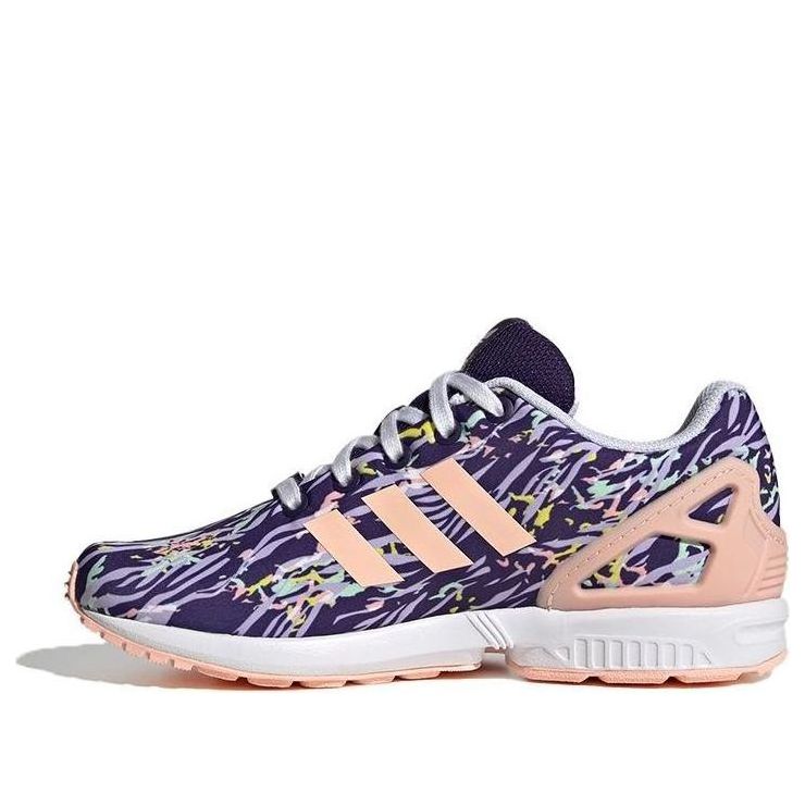 (GS) adidas originals ZX Flux J Shoes 'Purple Pink' FW0692