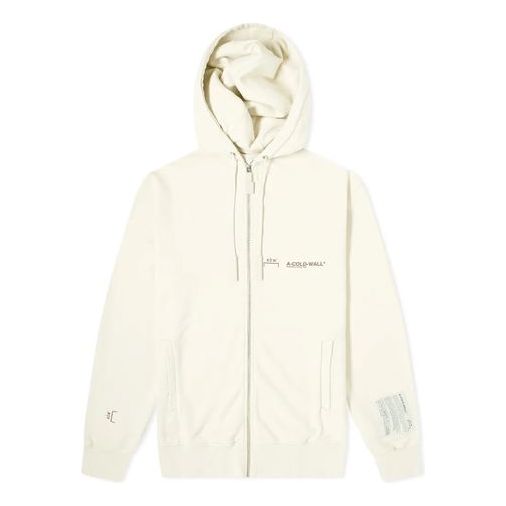 A-COLD-WALL* Logo Zip Hoody Zipper Unisex White ACWMW002WHL-AL