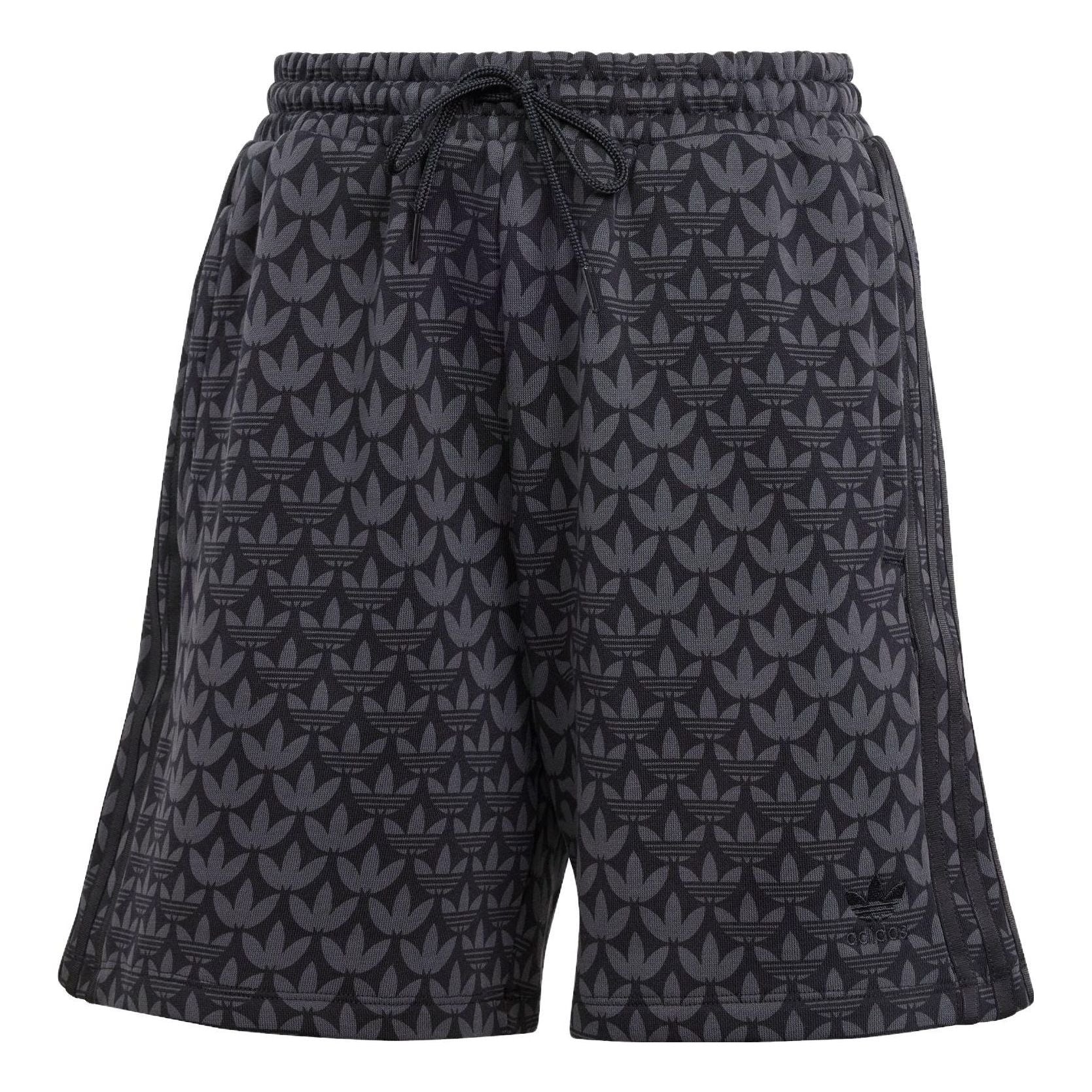 (WMNS) adidas originals Trefoil Monogram Shorts 'Black' II3189