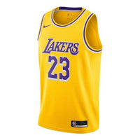 Nike NBA Team limited Jersey SW Fan Edition Los Angeles Lakers LeBron James No. 23 2020-2021 Season Yellow CW3669-734