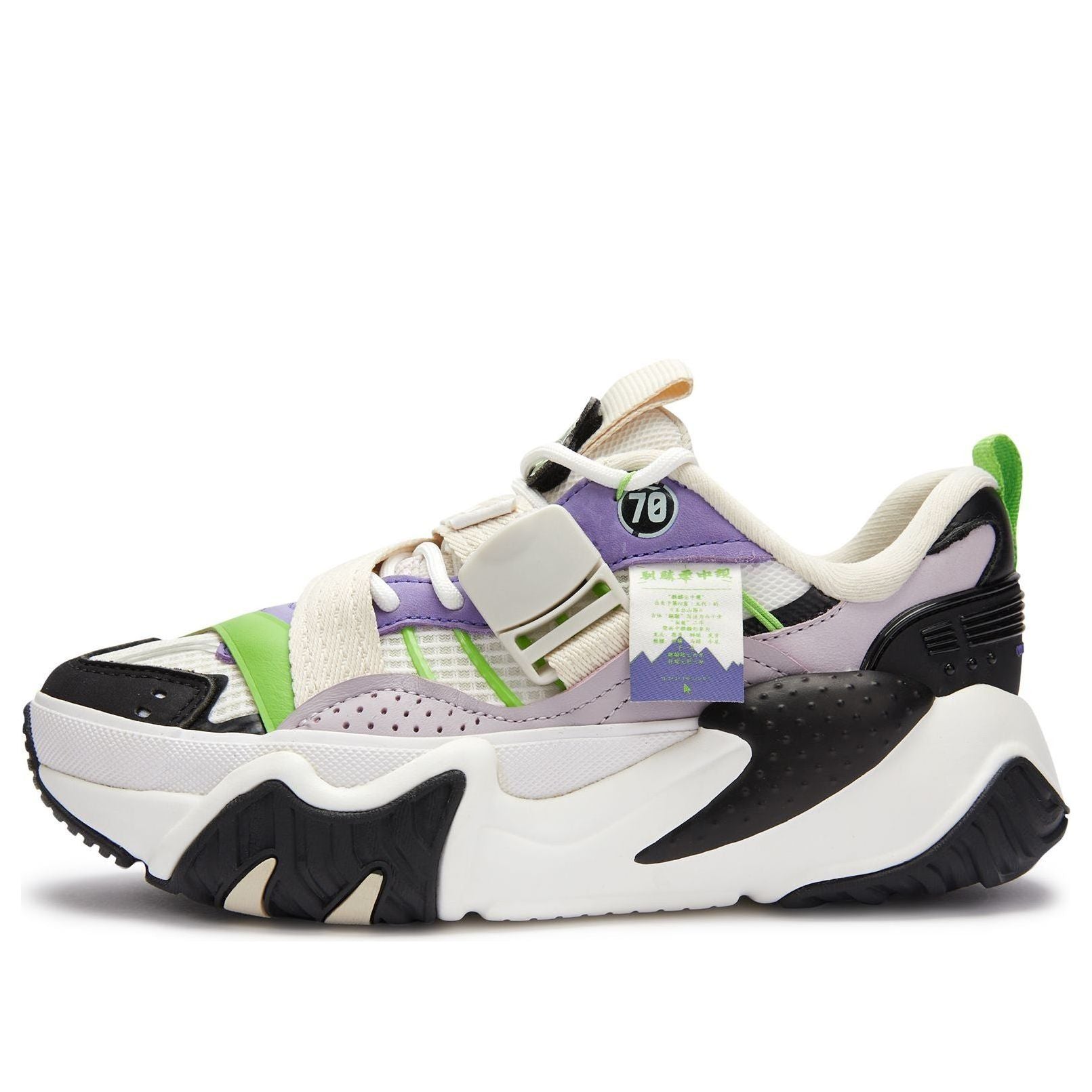 (WMNS) Li-Ning X-Claw Lite x 70HYBD 'White Purple Green' LGGR024-1