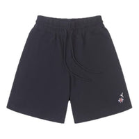 (WMNS) Converse Logo Mid Length Knit Short Asia Sizing 'Black' 10025374-A01