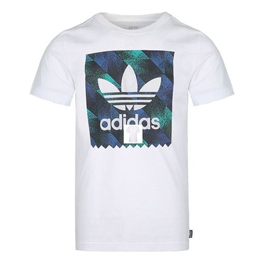 adidas originals Towning Printing Short Sleeve White DU8360