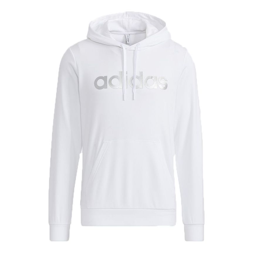 adidas neo M Ce Logo Hdy Casual Breathable Sports hooded Pullover White H14186