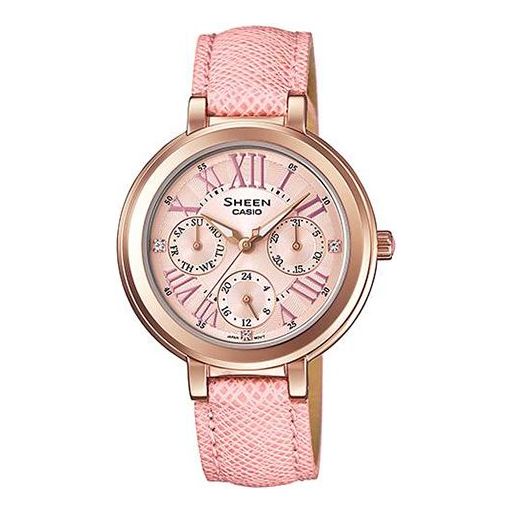 CASIO SHEEN Series waterproof Business Pink Analog SHE-3034GL-4A
