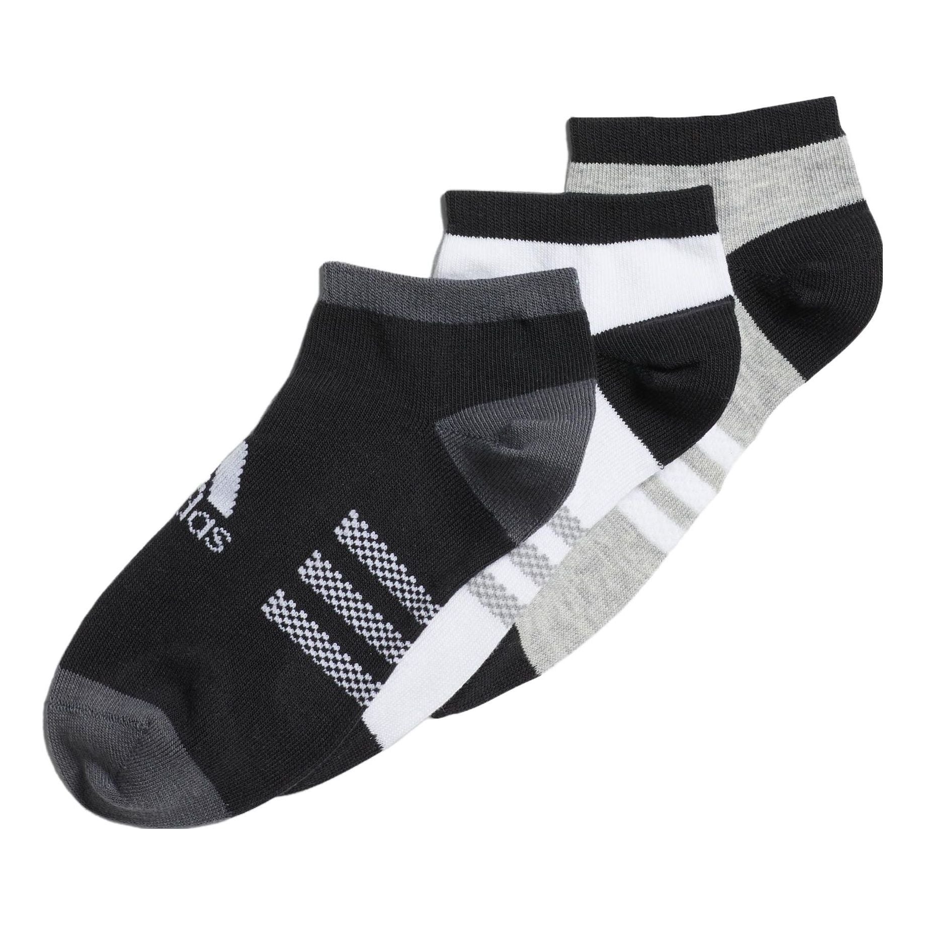 (PS) adidas Low-Cut Socks 3 Pairs 'Black' IB0356