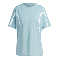 (WMNS) adidas by Stella McCartney TruePace Running Loose T-Shirt Asia Sizing 'Blue White' IC6015